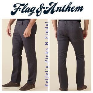 Flag & Anthem | Men's Castleton Stretch Chino Pants‎ - Charcoal, Size 36x32